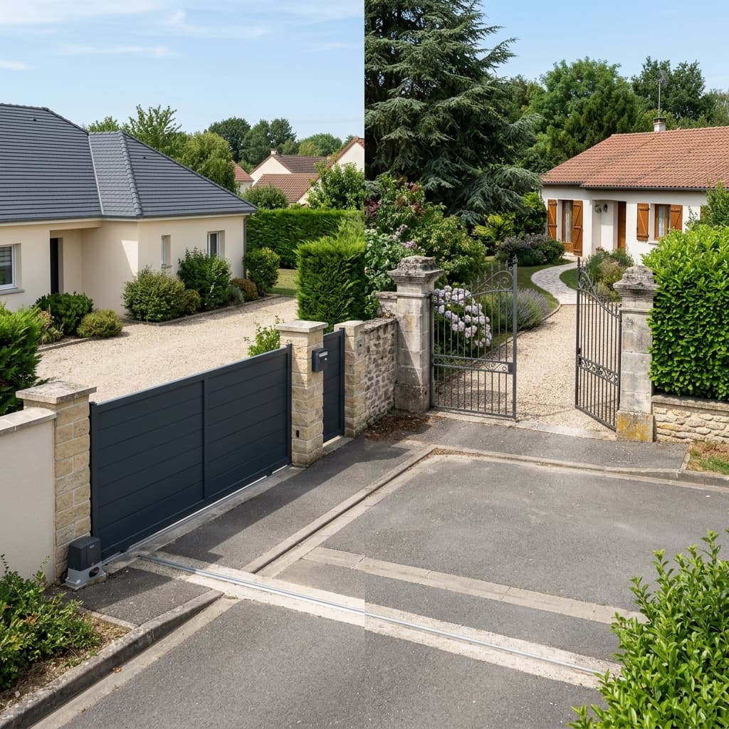 Portail coulissant ou battant : comparatif pour bien choisir