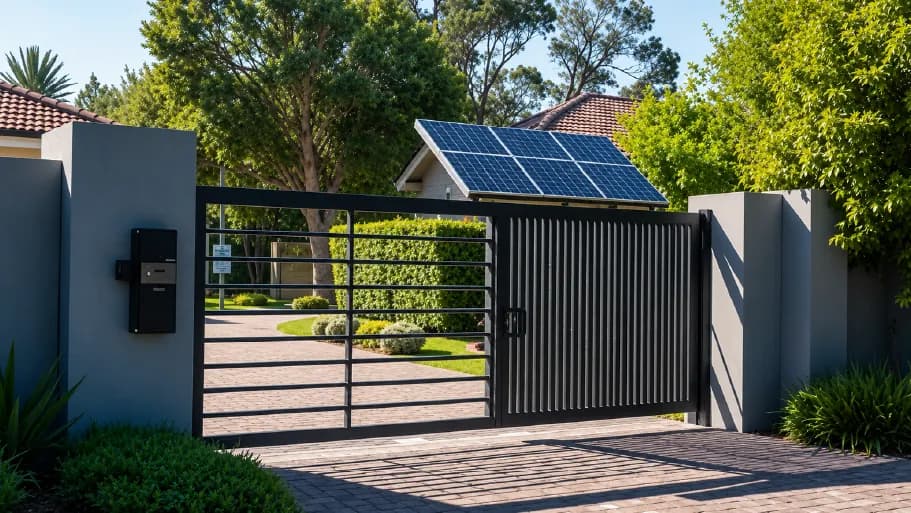 Motorisation solaire de portail : fonctionnement et autonomie