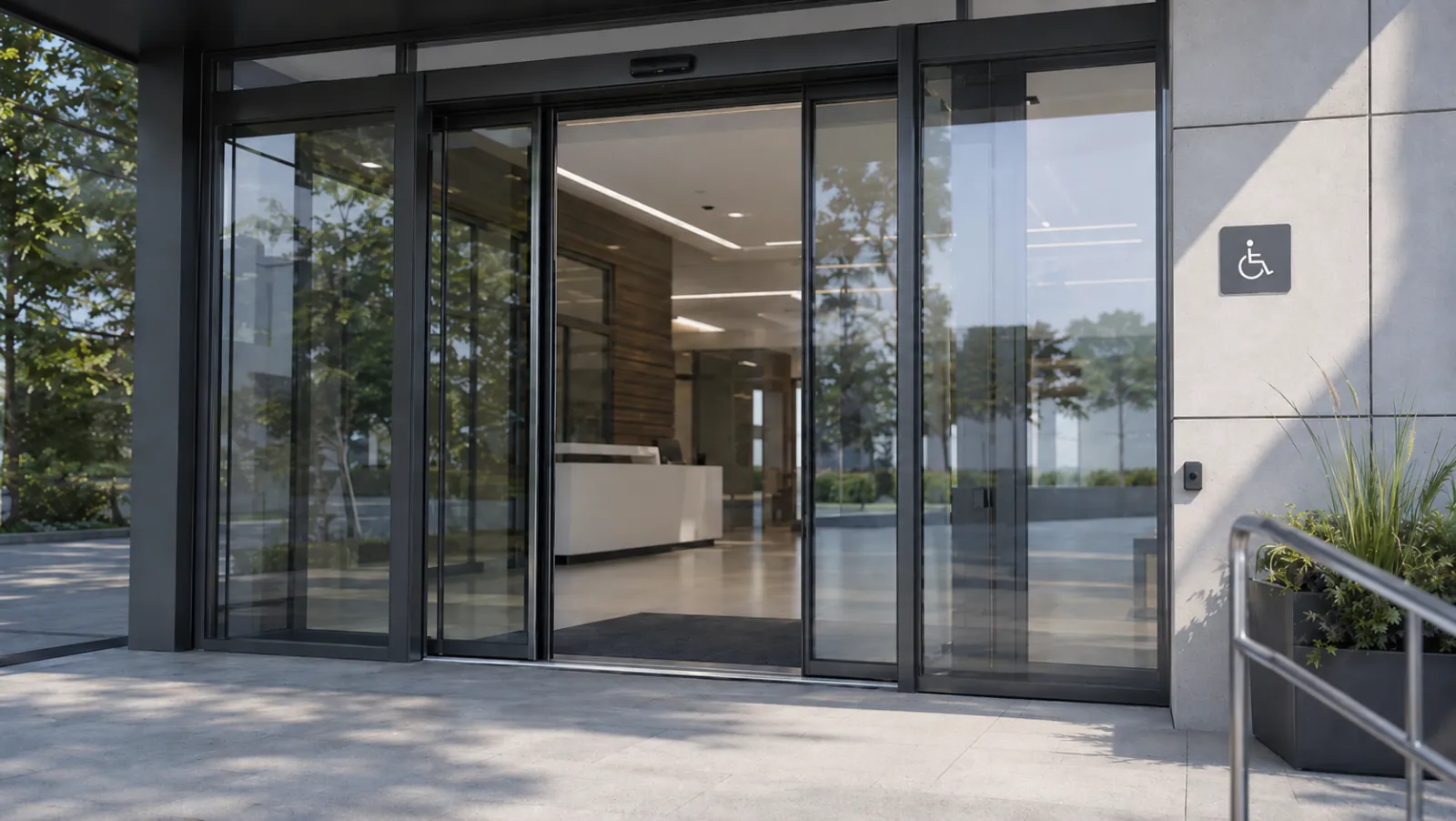 Porte vitrée automatique : installation, réparation & maintenance