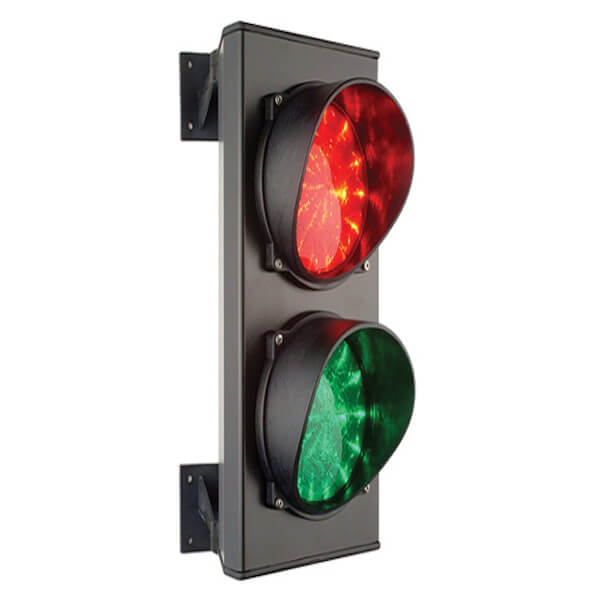 FEU DE SIGNALISATION DOUBLE ROUGE/VERT 120 MM - 230 V - LEDS - 4M