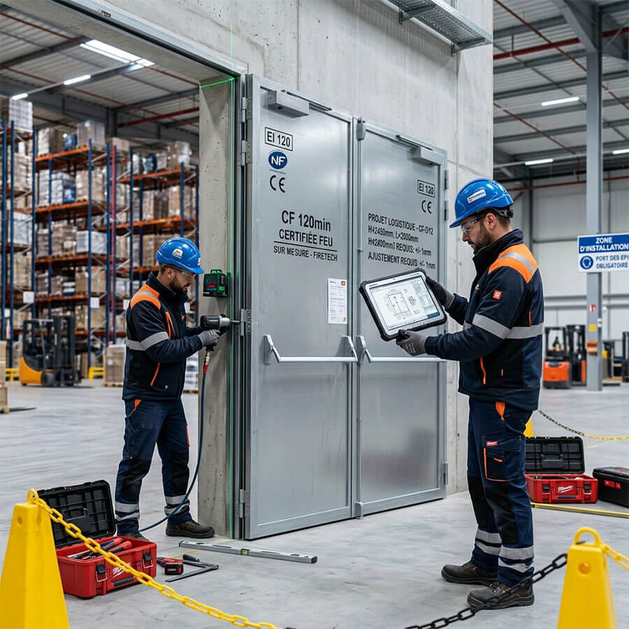 Installation et personnalisation de Porte Coupe-Feu Industriel sur mesure