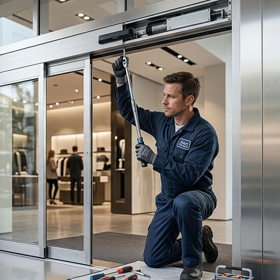 Motorisation de porte automatique industrielle - Xpert Maintenance