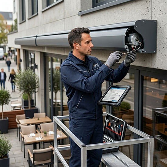 Motorisation-store-banne professionnel-Xpert-Maintenance