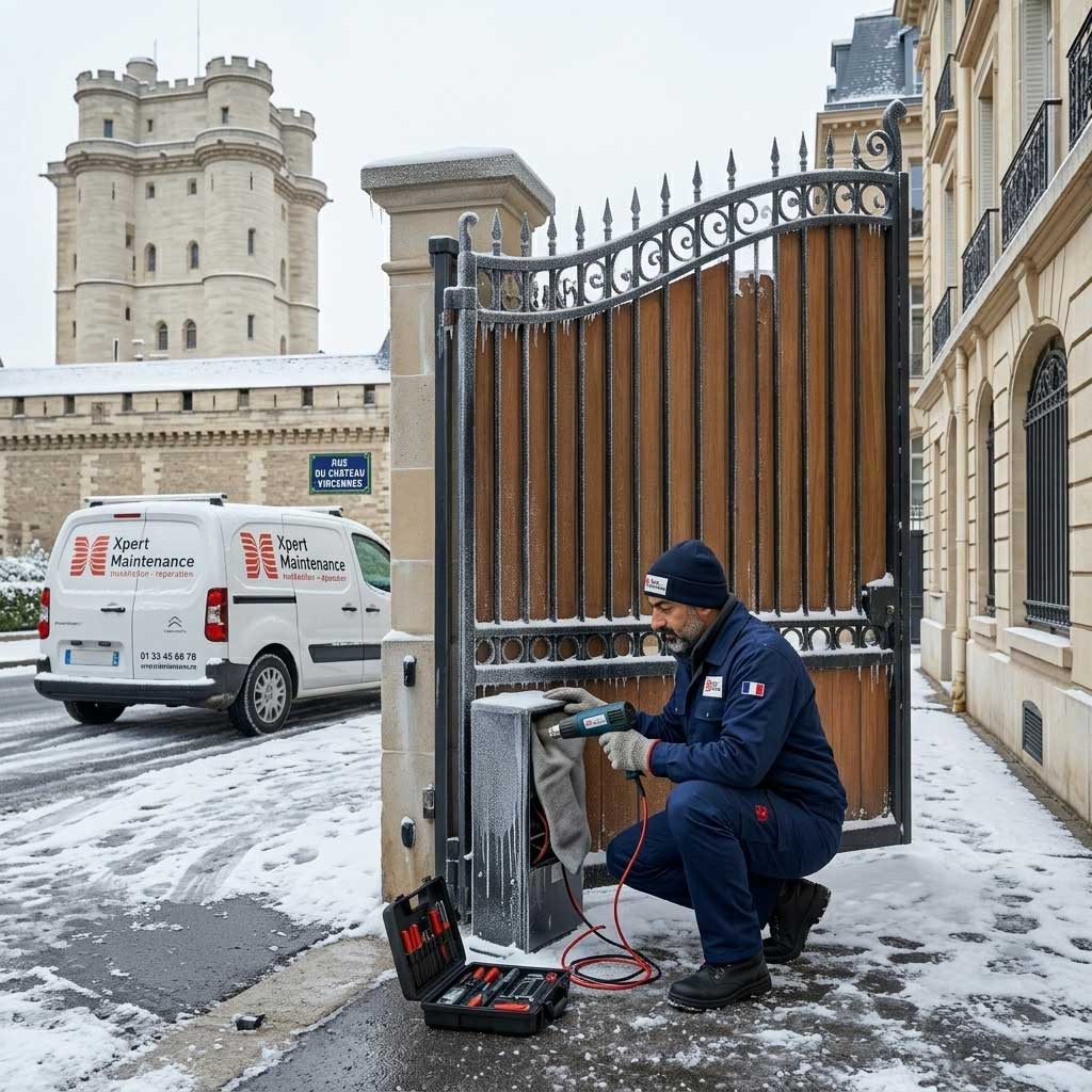 Réparation portail électrique battant Vincennes 94300 - Xpert Maintenance