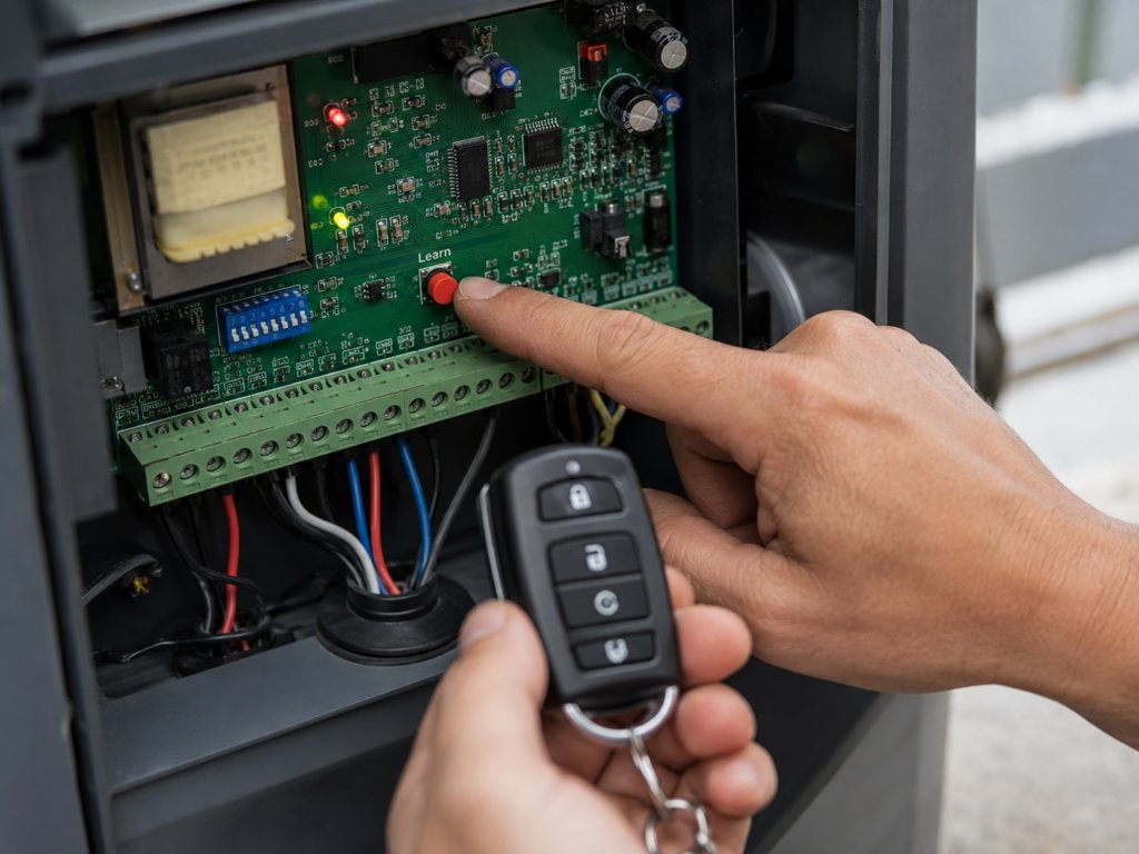 reprogrammation d'une télécommande de portail